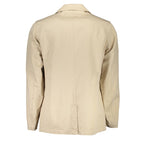 Beige Cotton Men's Jacket
