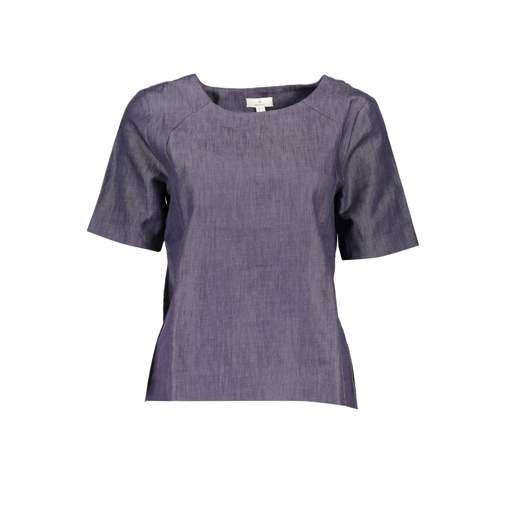 Blue Cotton Women's T-Shirt