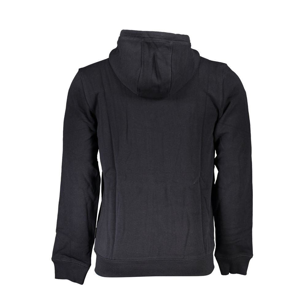 Black Cotton Men's Hoodie