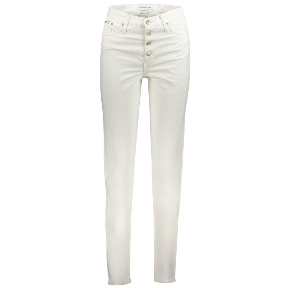White Cotton Women's Jean