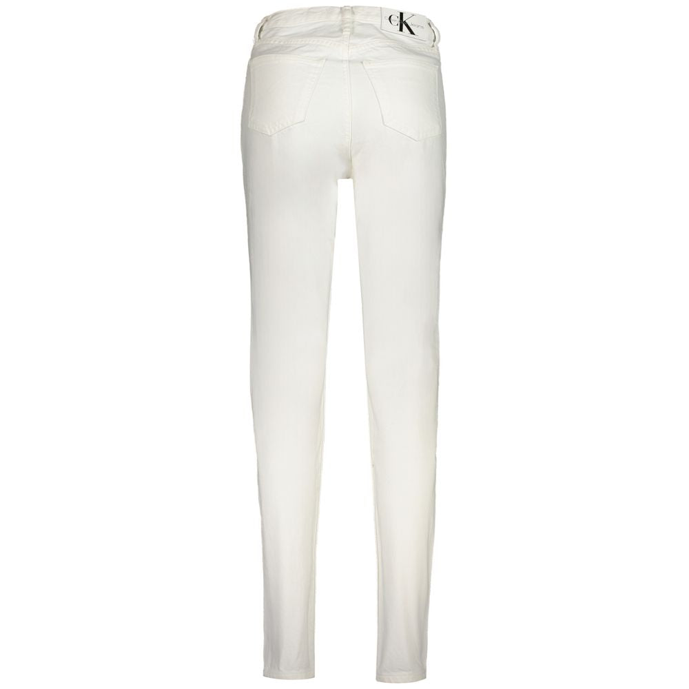 White Cotton Women's Jean