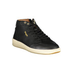 Black Leather Men Sneaker