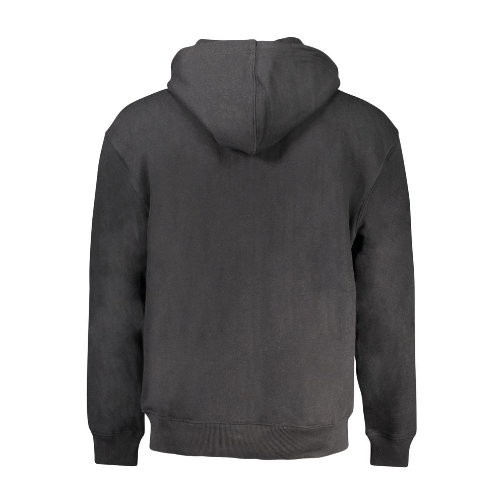 Black Cotton Men's Sweatshirt