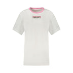 White Cotton Women T-Shirt