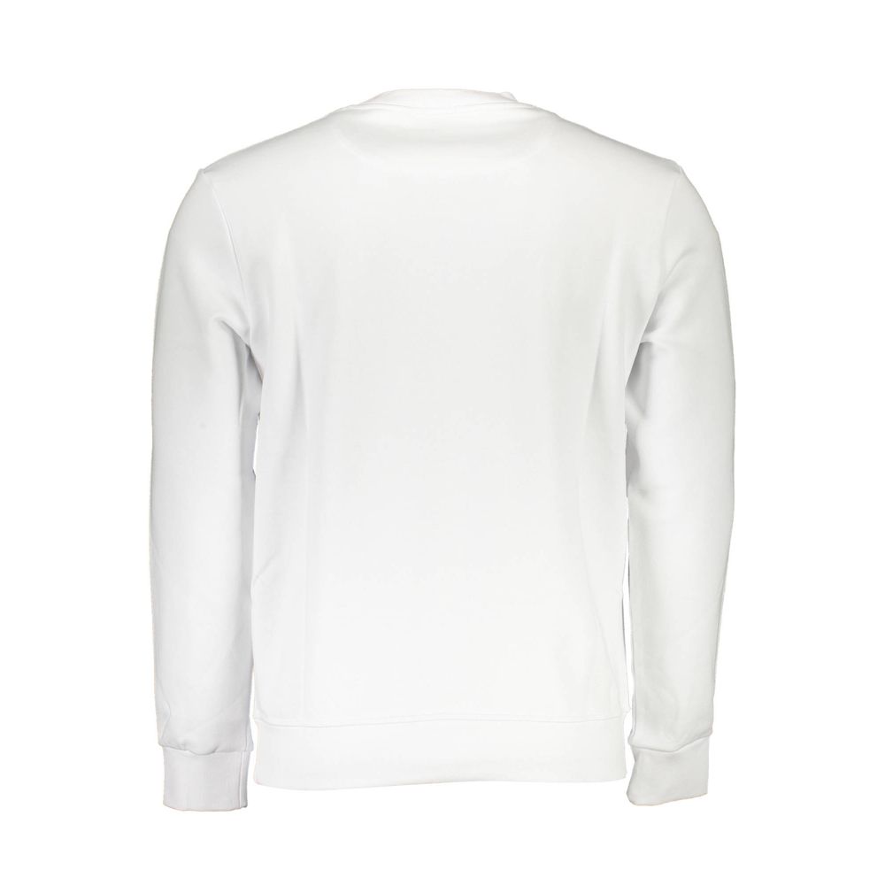 White Cotton Men Sweatshirt