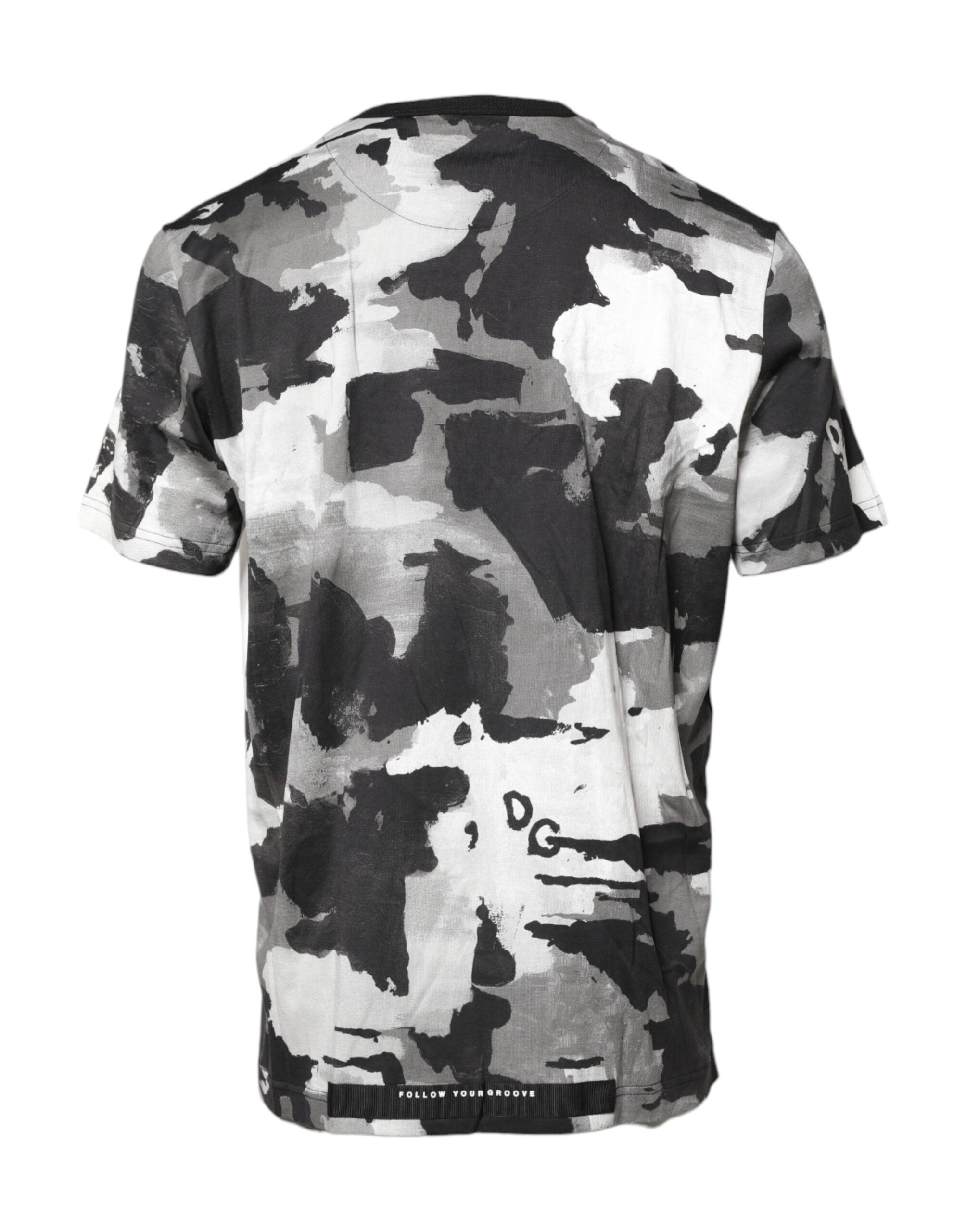 Multicolor Camouflage Crew Neck T-shirt