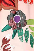 Pink Floral Print Spaghetti Strap Mini Dress