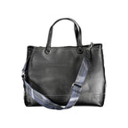 Black Polyurethane Women Handbag