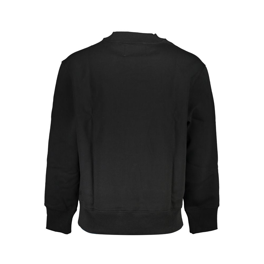 Black Cotton Men's Sweatshirt