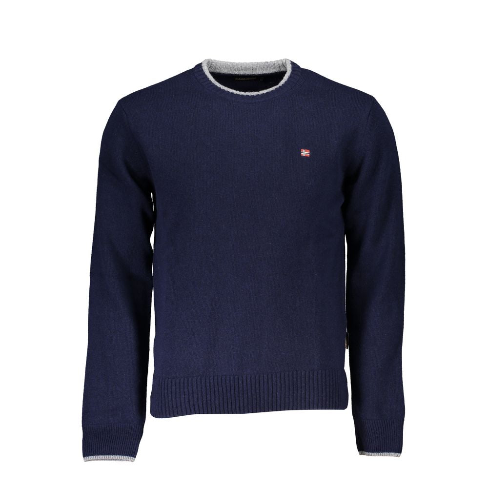 Blue Tessuto Men Sweater