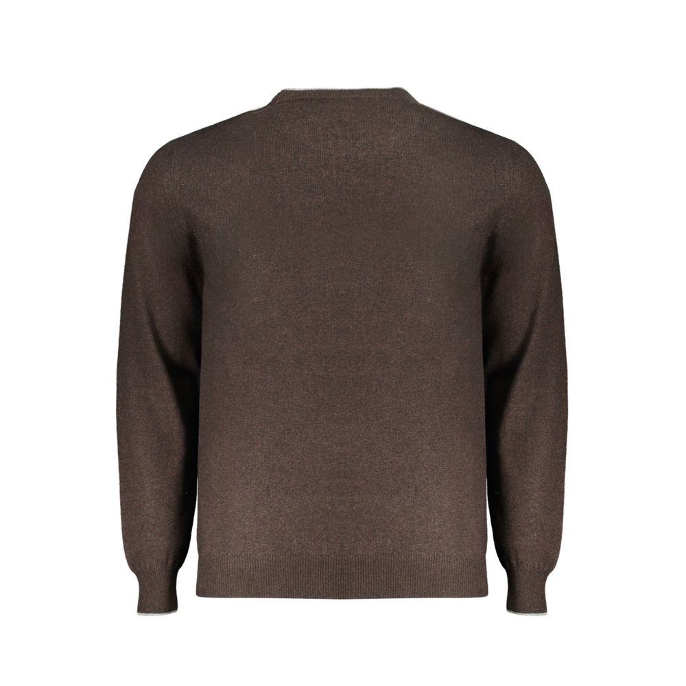 Marrone Wool Men Sweater