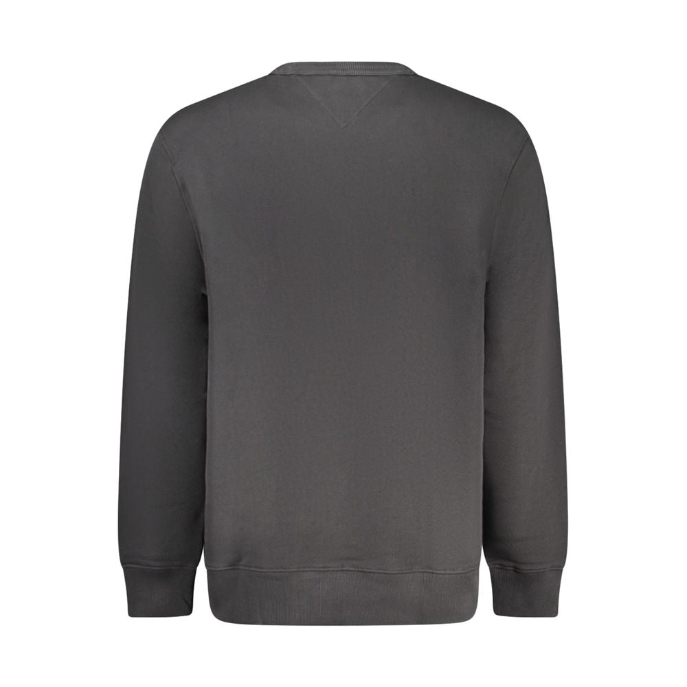 Black Cotton Mens Sweatshirt
