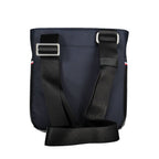 Blue Polyurethane Men's Shoulder Bag