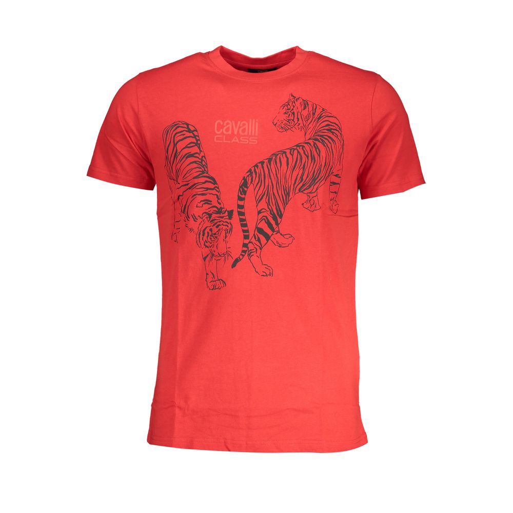 Red Cotton Men T-Shirt