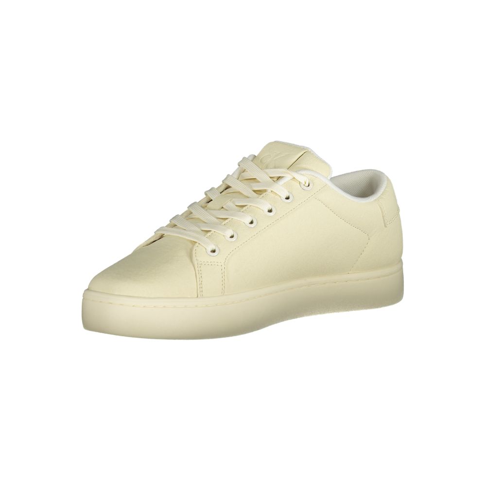 Bianco Polyester Men Sneaker