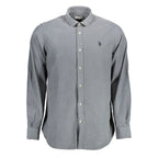 Blu Cotton Men Shirt