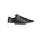 Black Leather Women's Sneaker