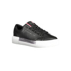 Black Leather Women's Sneaker