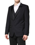 Dark Blue MARTINI Wool Suit 2 Piece Jacket