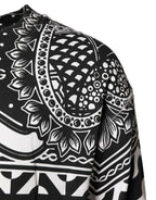 Black White Bandana Cotton Men Sweatshirt Sweater