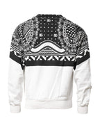 Black White Bandana Cotton Men Sweatshirt Sweater