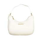 Bianco Polyurethane Women Handbag