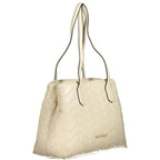 Beige Polyurethane Women's Bag