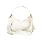 Bianco Polyurethane Women Handbag