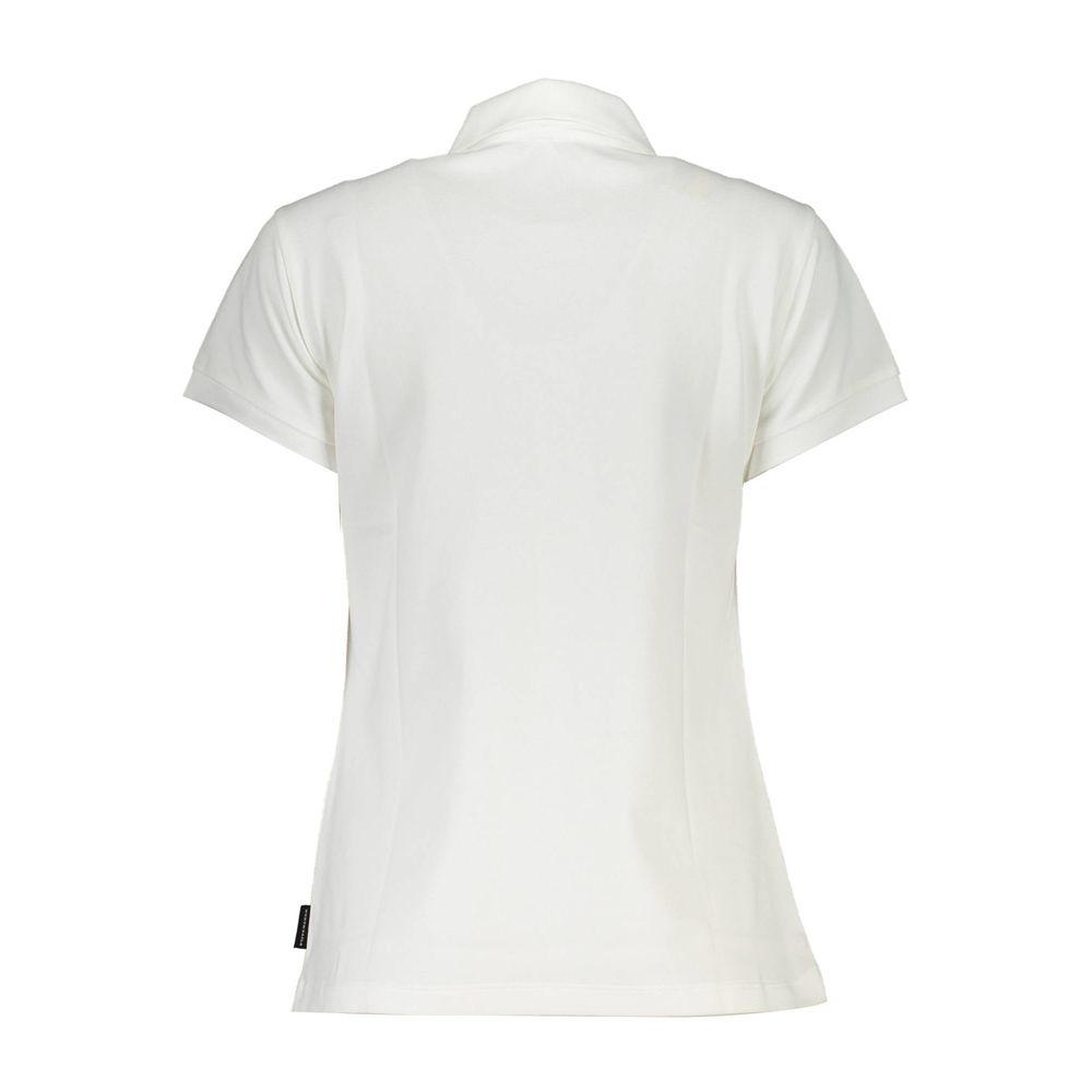 White Cotton Women Polo