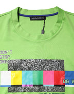 Green Graphic Printed Round Neck T-shirt