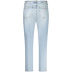 Blue Cotton Women Jeans