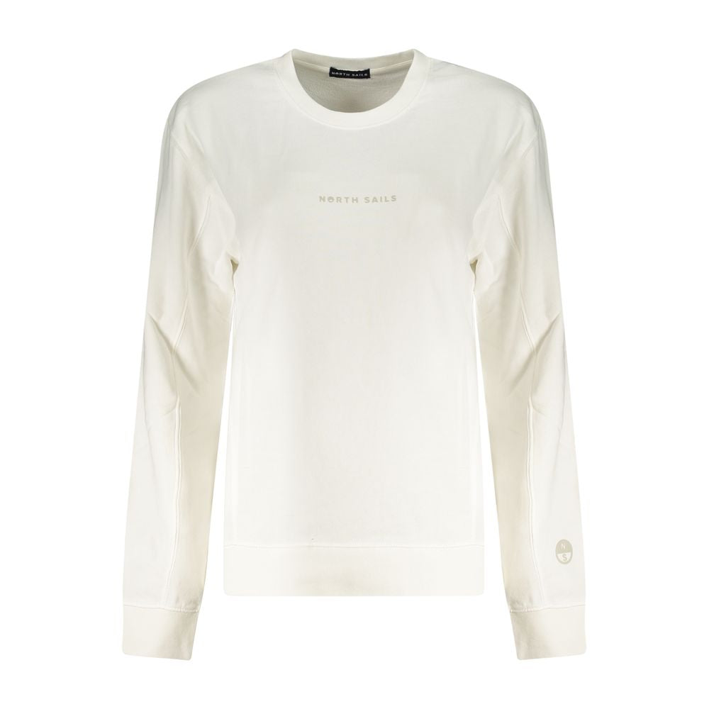 Bianco Cotton Women Sweatshirt