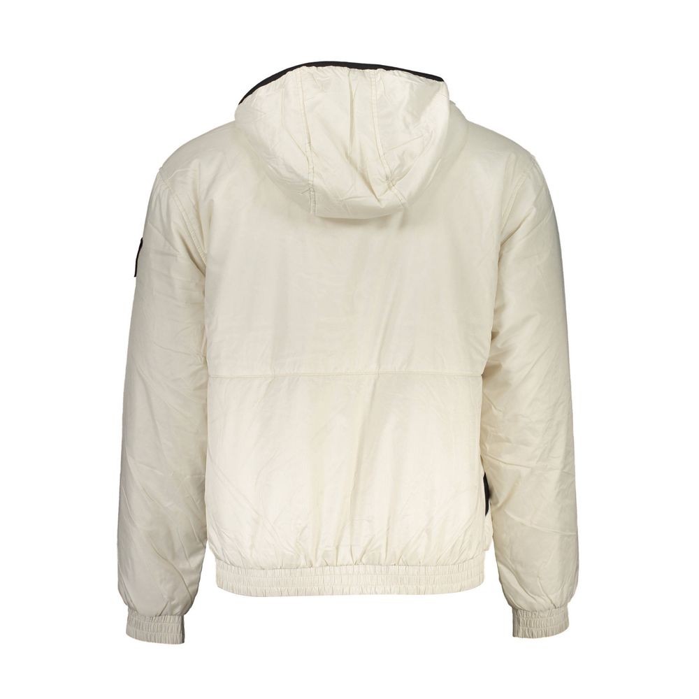 Beige Recycled Polyester Men's Jacket