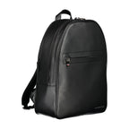 Nero Polyurethane Men Backpack