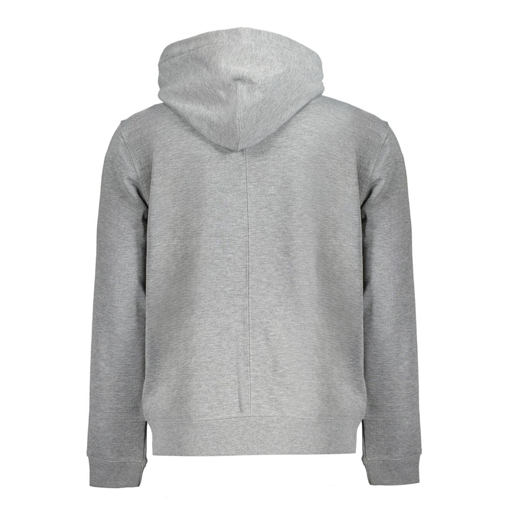 Grigio Polyester Men Hoodie