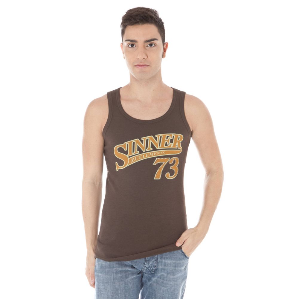 Marrone Cotton Mens T-Shirt