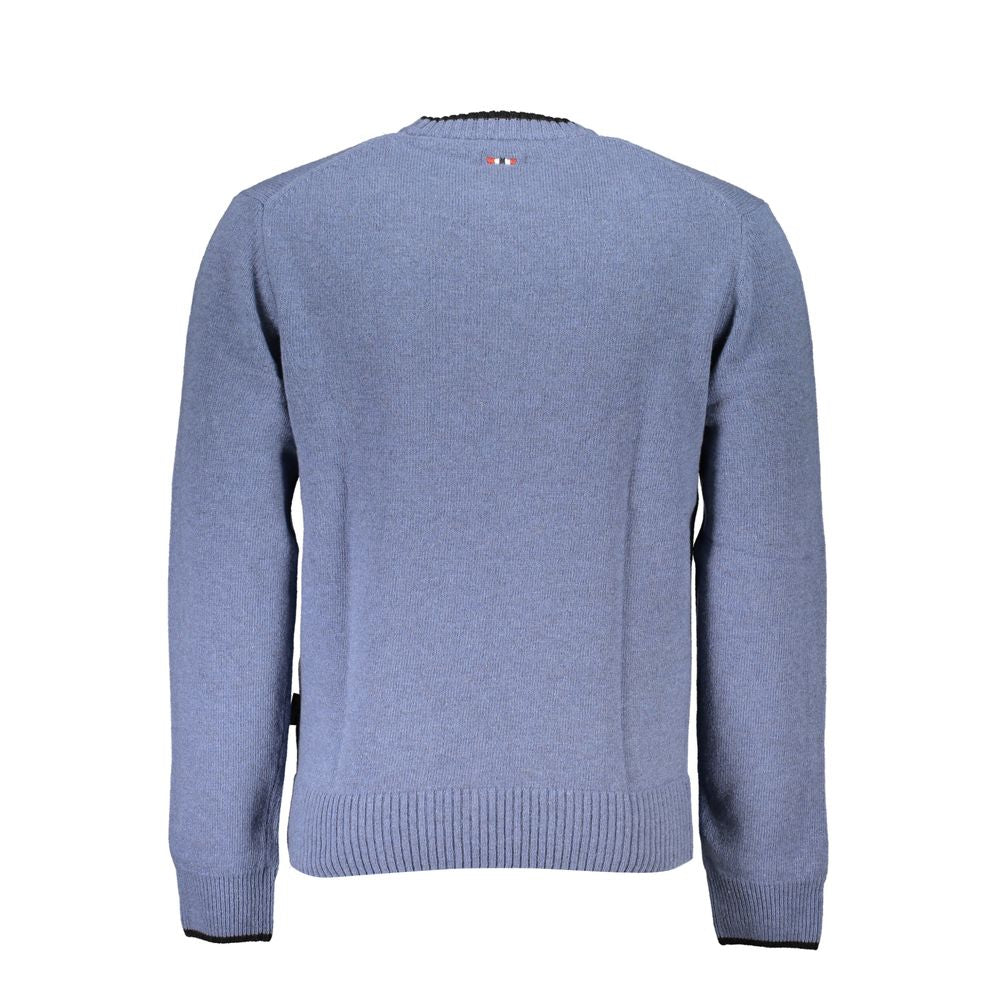 Blue Tessuto Men Sweater
