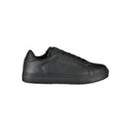 Black Polyurethane Men Sneaker