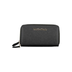 Black Polyurethane Women Wallet