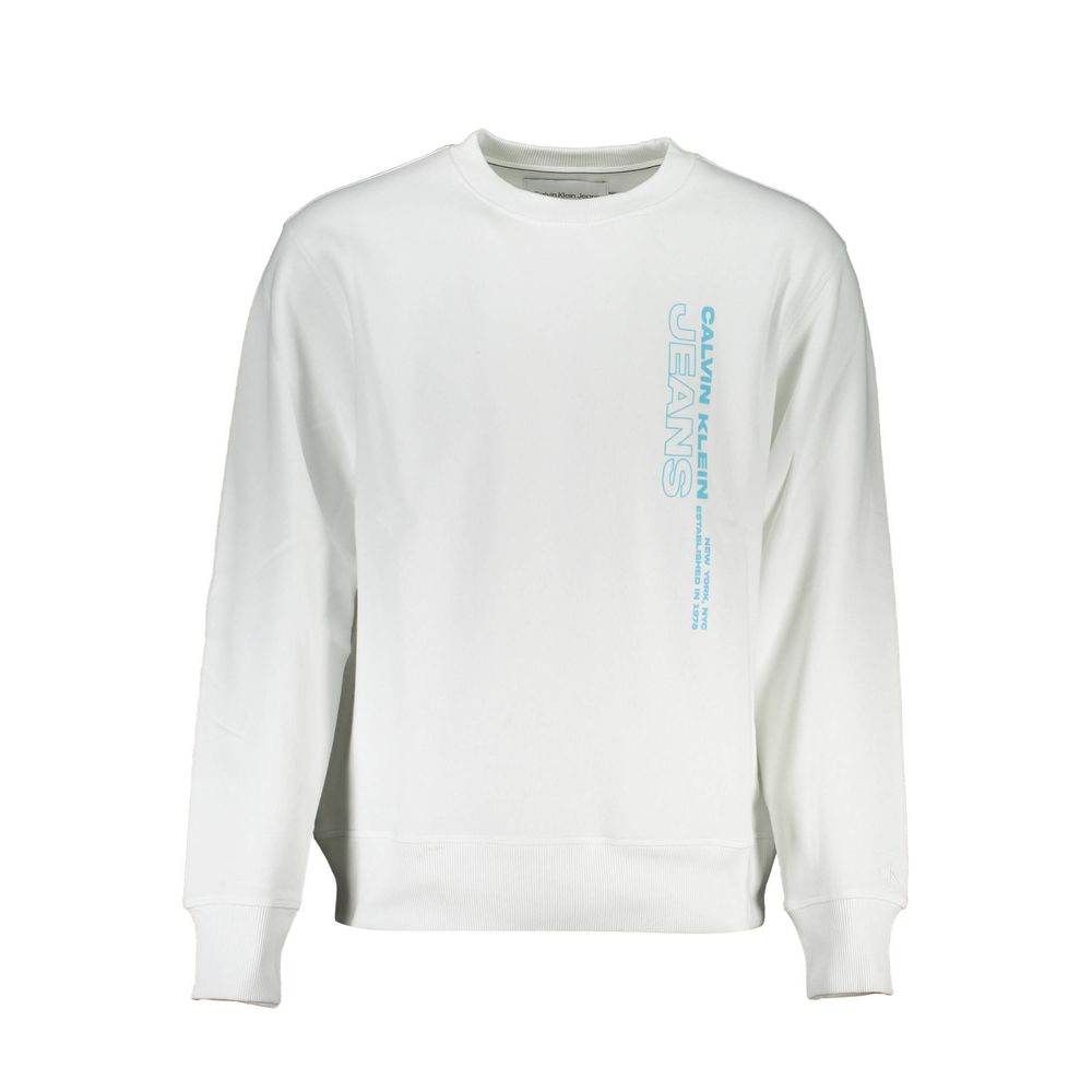 White Cotton Men's Sweatshirt