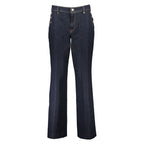 Blue Cotton Women Jeans