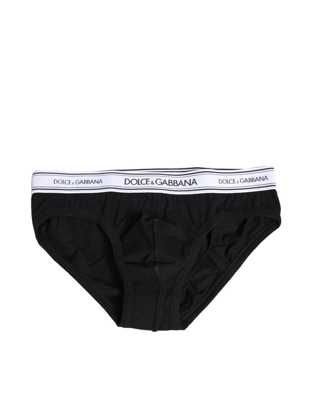 Black Cotton Stretch Regular Brief Underwear