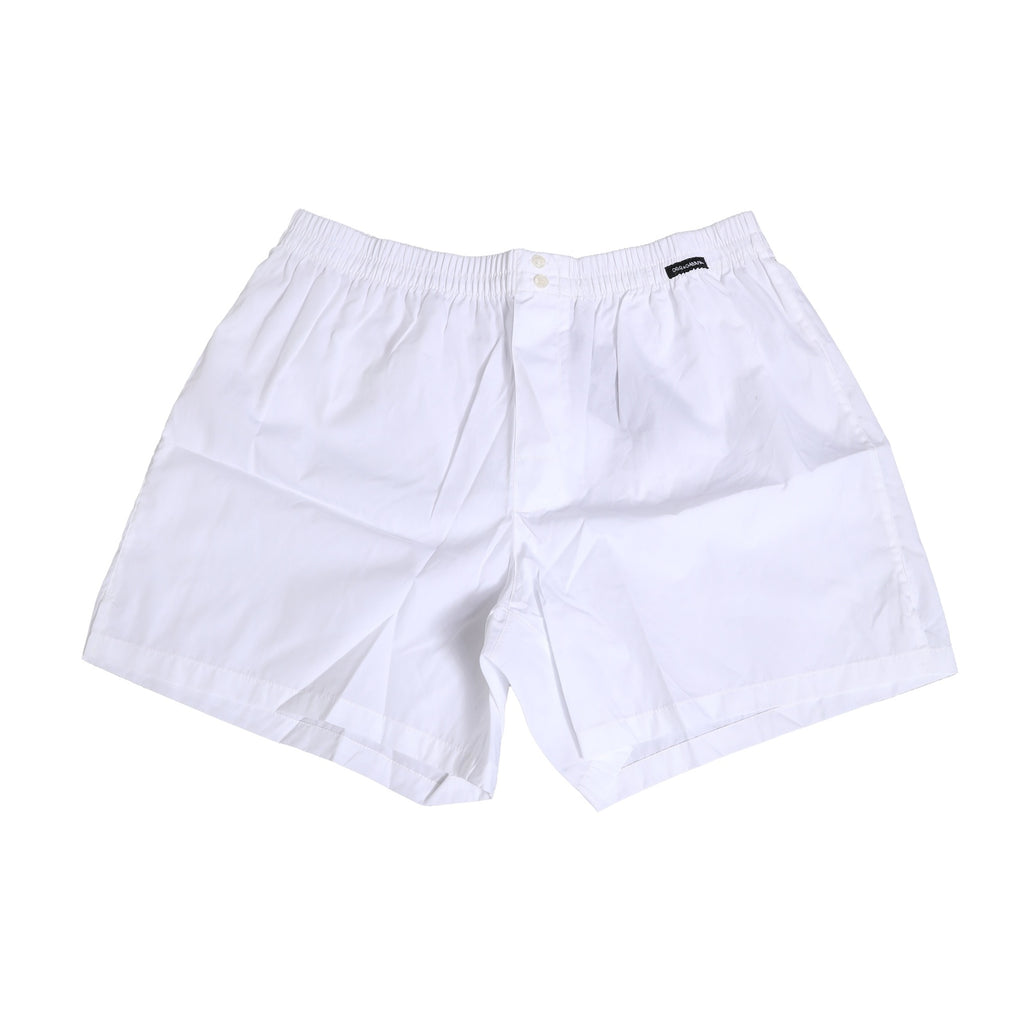 White Cotton Regular Boxer Shorts Underwear