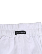 White Cotton Regular Boxer Shorts Underwear