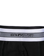 Black Cotton Stretch Regular Boxer Underwear