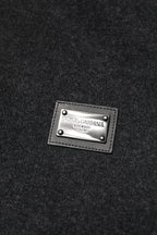 Black DG Logo Plaque Hooded Bomber Jacket