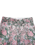 Multicolor Floral Jacquard Pants