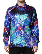 Multicolor Printed Silk Lounge Casual Shirt