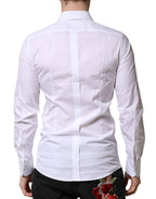 White GOLD Crown Cotton Dress Formal Shirt