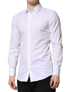White GOLD Long Sleeves Men Dress Formal Shirt